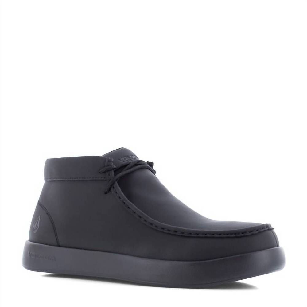NEW VOLCOM men's chill mid wide composite toe work shoes in black